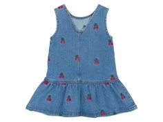 THE NEW Siblings Nayla kjole light blue denim med kirsebær